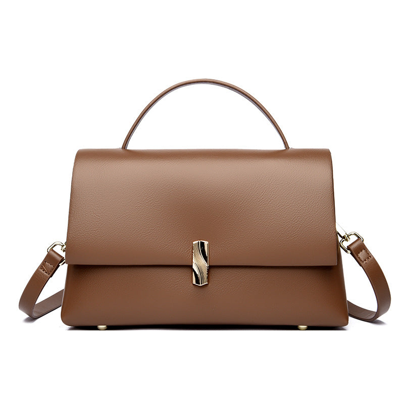 Women's Premium Gold Bar Lock Tote Bag – Luxury Statement Handbag