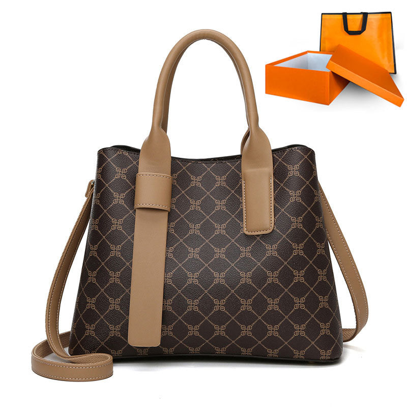 Women's Retro PVC Messenger Bag – Large Shoulder Bag with Gift Box Option