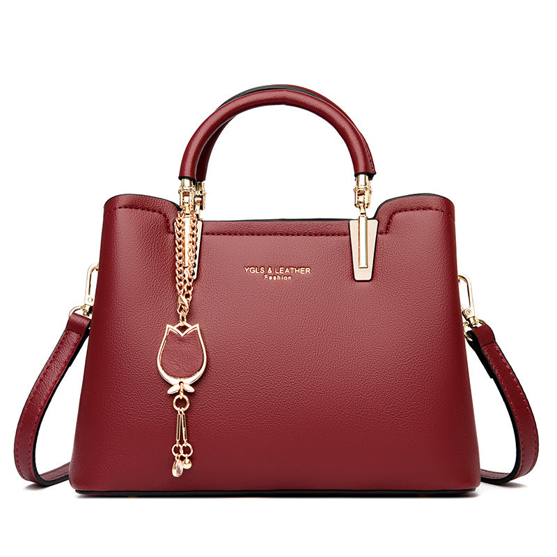 Women's Metal Letter PU Small Square Messenger Bag – Street Trend Shoulder Bag