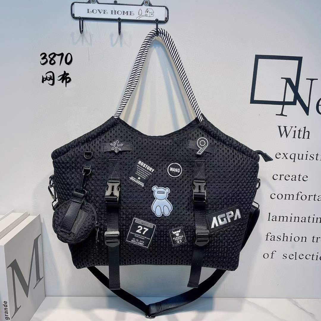 Women's Waterproof Nylon Mesh Shoulder Bag – Casual Large Everyday Bag
