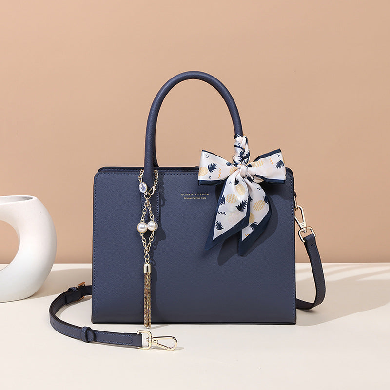 Women's Premium Genuine Leather Crossbody Bag – Spacious Trapezoid Shoulder Bag