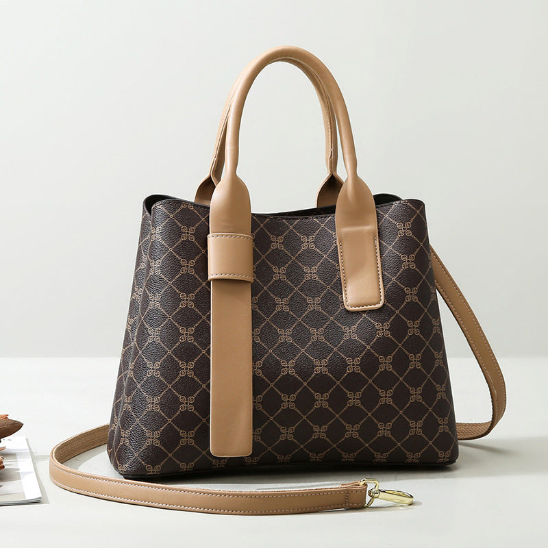 Women's Soft Leather Commuter Handbag – Elegant Temperament Shoulder Bag
