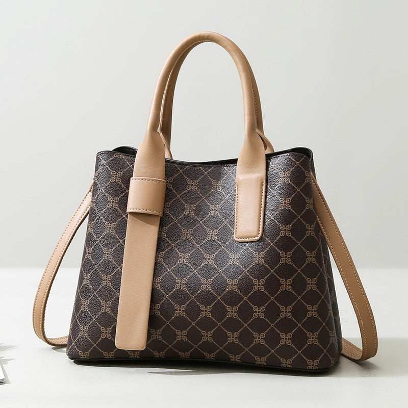 Women's Soft Leather Commuter Handbag – Elegant Temperament Shoulder Bag