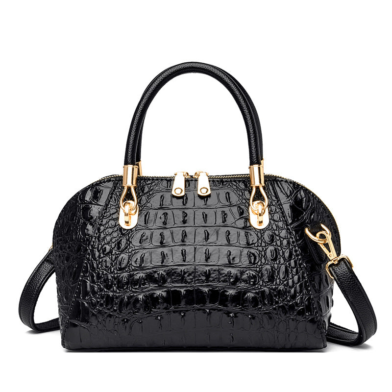 Women's PU Shell Shoulder Bag – Medium Soft Leather Messenger Handbag in 6 Colours
