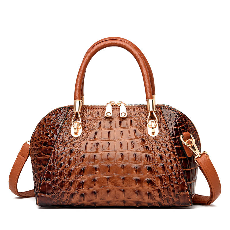 Women's PU Shell Shoulder Bag – Medium Soft Leather Messenger Handbag in 6 Colours