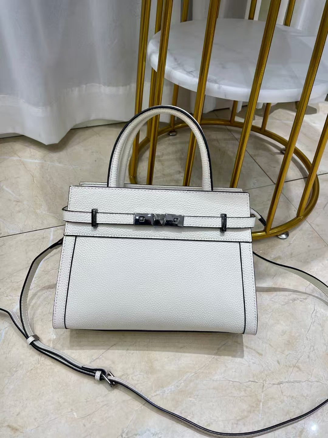 Women's High-Grade Genuine Leather Small Square Shoulder Bag – All-Match Handbag