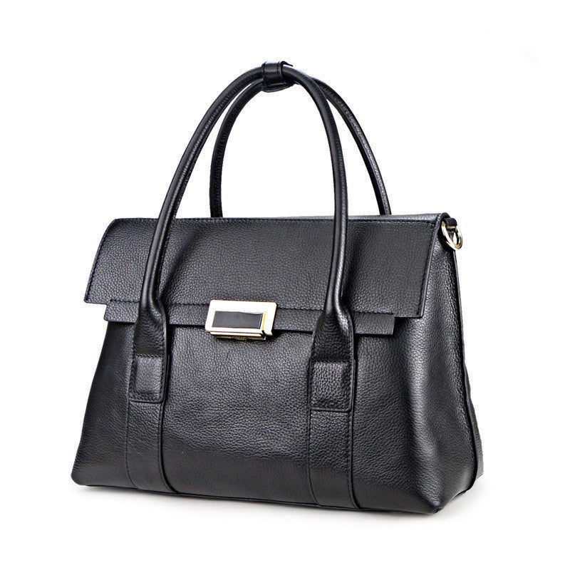 Women's First Layer Cowhide Shoulder Bag – Large Capacity Genuine Leather Crossbody Handbag