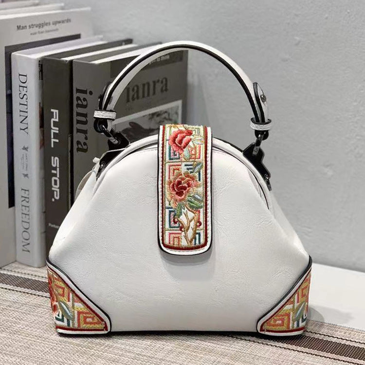 Women's Chinese Embroidery Shell Bag – Retro Cheongsam Floral Shoulder & Messenger Bag