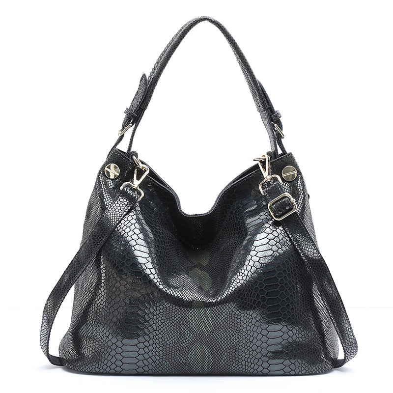 Women's Genuine Leather Large-Capacity Shoulder Handbag – Premium Everyday Tote