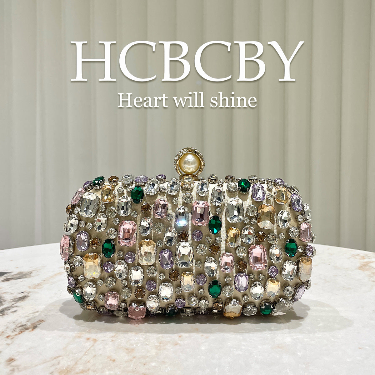 Women's Gold Rhinestone Clutch – Luxurious Dazzling Evening Bag