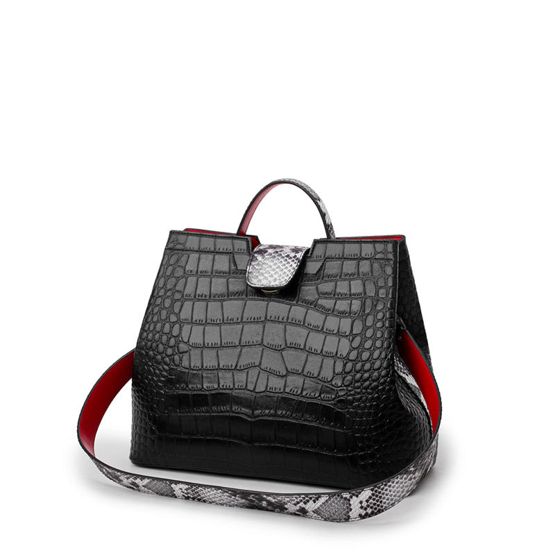 Women's Wide Strap Messenger Bag – Casual Crossbody Shoulder Bag