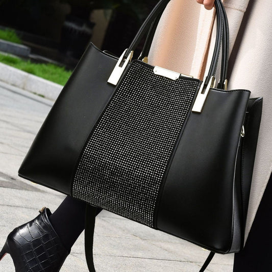Women's High-Capacity Shoulder & Crossbody Bag – Stylish Everyday Handbag