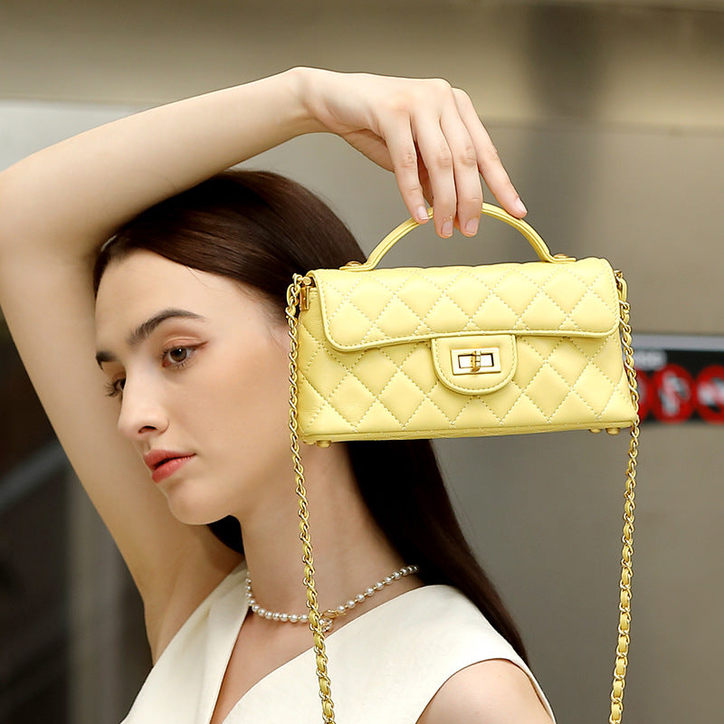 Women's Genuine Leather Shoulder & Crossbody Bag – Light Luxury Fashion