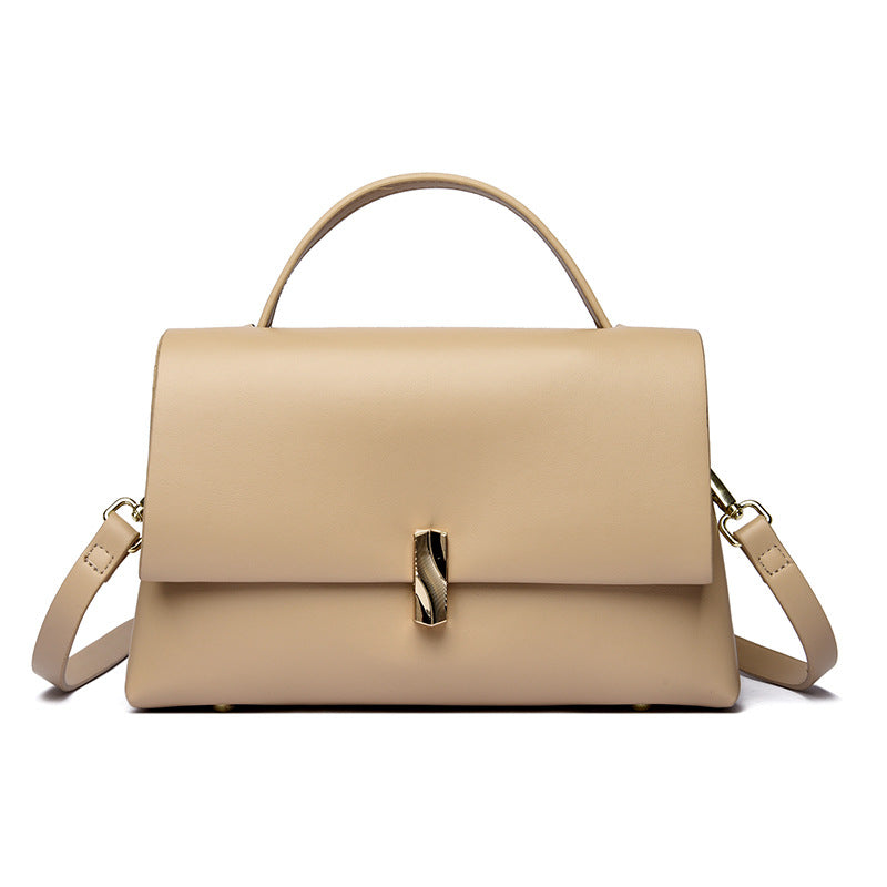 Women's Premium Gold Bar Lock Tote Bag – Luxury Statement Handbag