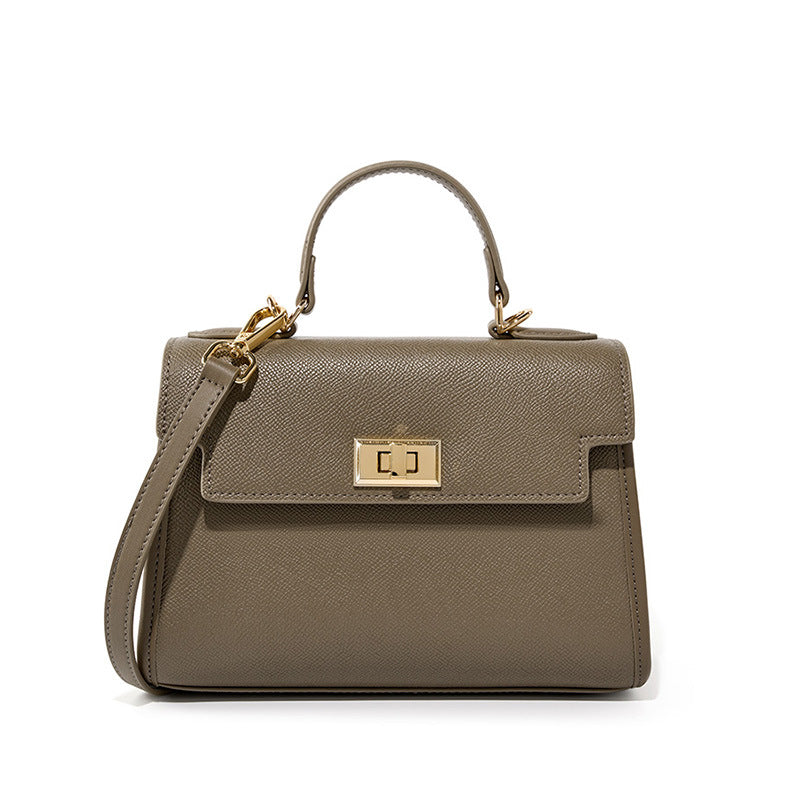 Women's All-Match Cowhide Leather Handbag – Versatile Genuine Leather Shoulder Bag