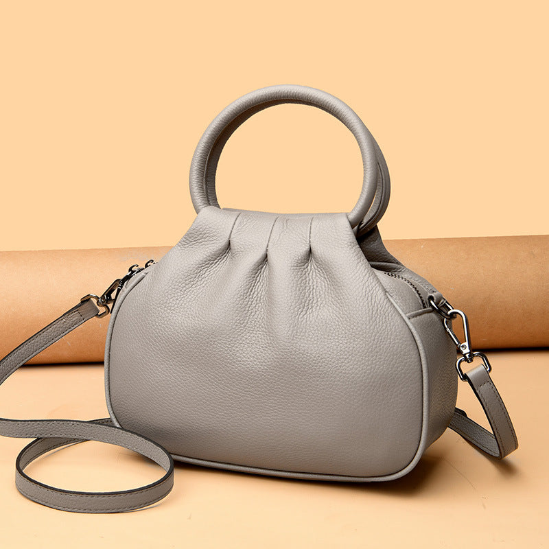 Women's Elephant Grey Crossbody Bag – Sophisticated Versatile Shoulder Bag