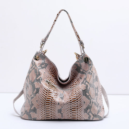 Women's Genuine Leather Large-Capacity Shoulder Handbag – Premium Everyday Tote