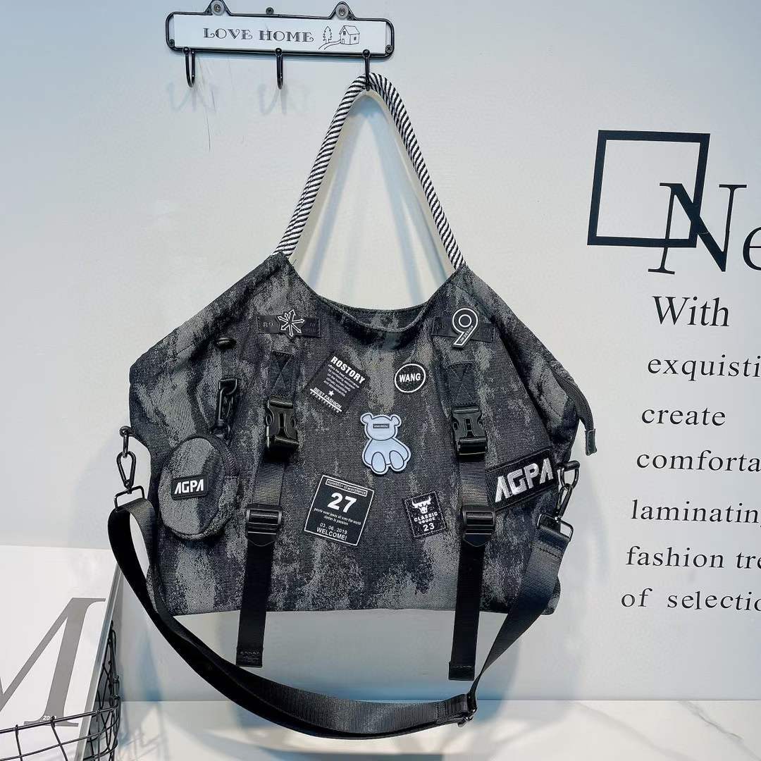 Women's Waterproof Nylon Mesh Shoulder Bag – Casual Large Everyday Bag