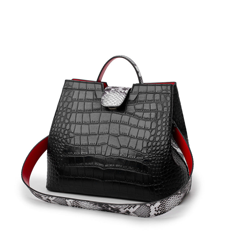 Women's Wide Strap Messenger Bag – Casual Crossbody Shoulder Bag