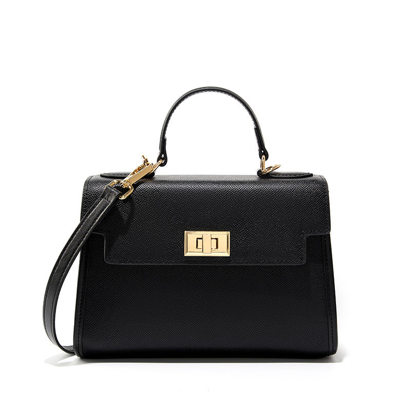 Women's All-Match Cowhide Leather Handbag – Versatile Genuine Leather Shoulder Bag