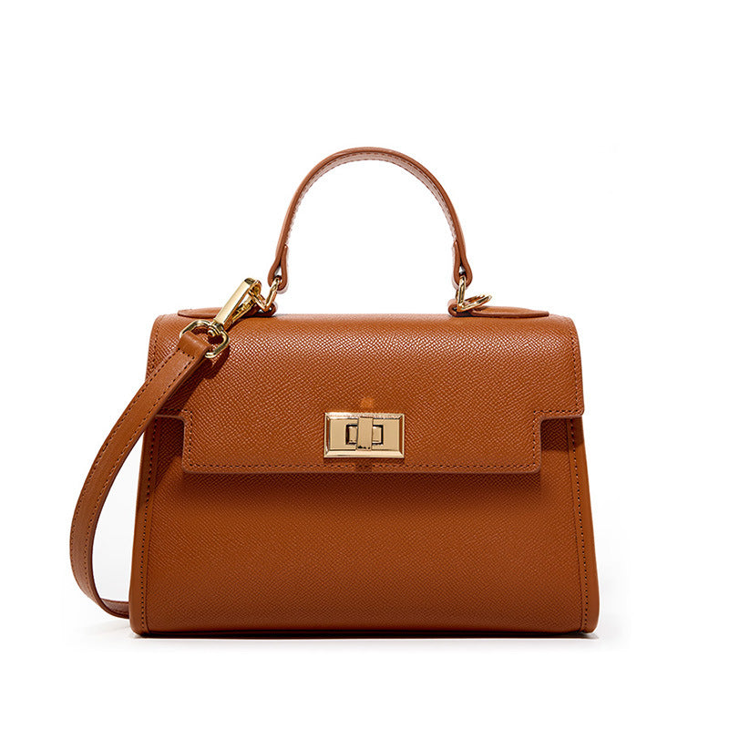 Women's All-Match Cowhide Leather Handbag – Versatile Genuine Leather Shoulder Bag