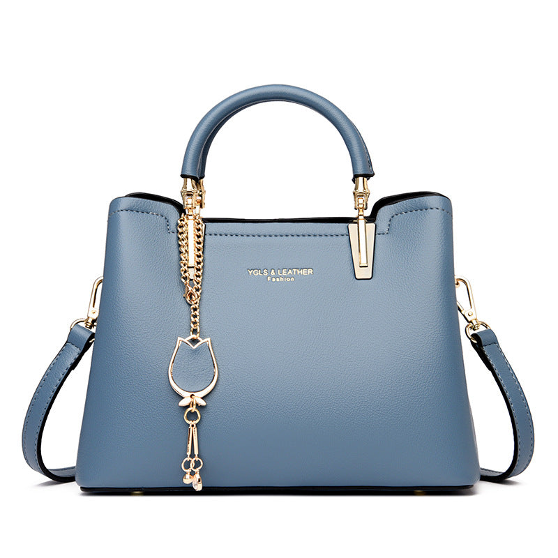 Women's Metal Letter PU Small Square Messenger Bag – Street Trend Shoulder Bag