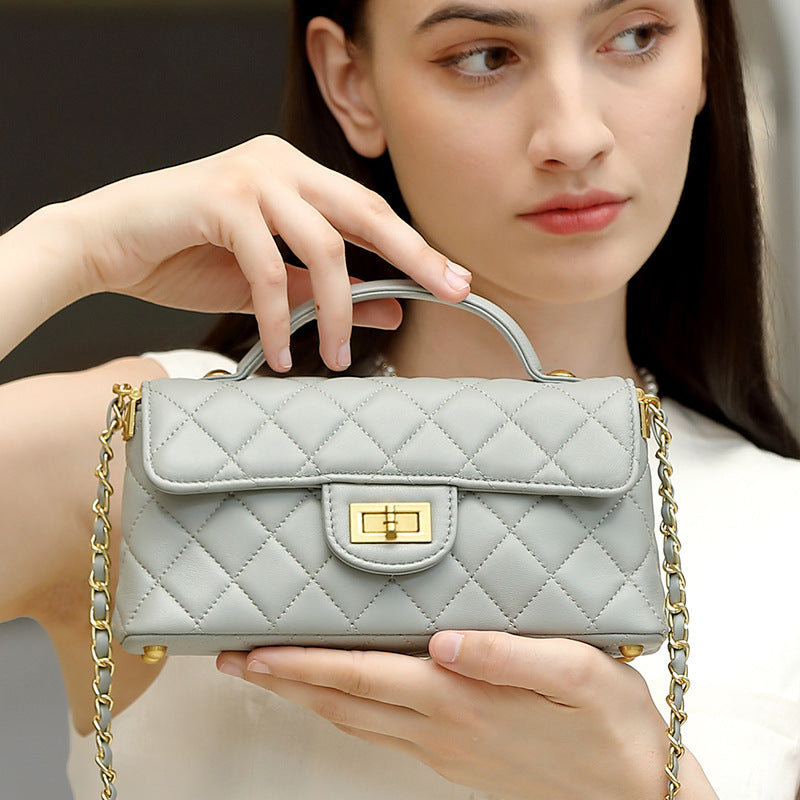 Women's Genuine Leather Shoulder & Crossbody Bag – Light Luxury Fashion
