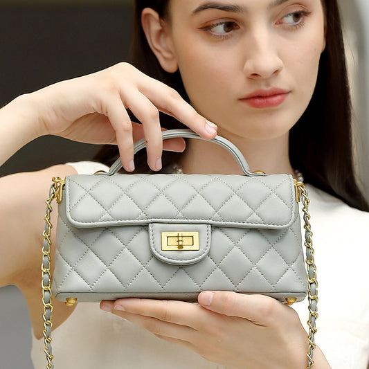 Women's Genuine Leather Shoulder & Crossbody Bag – Light Luxury Fashion