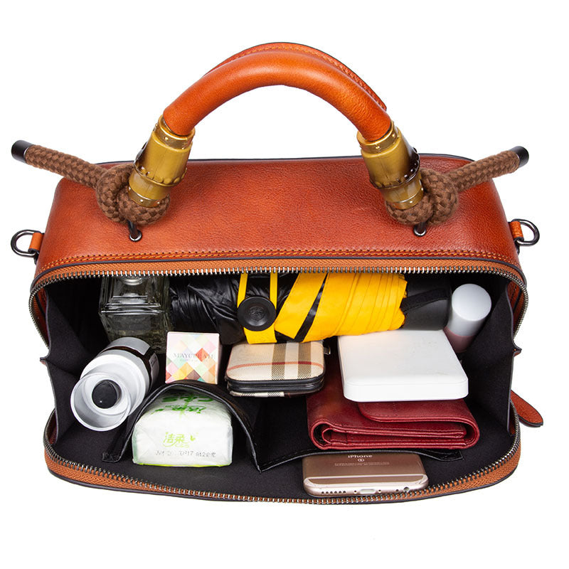 Women's Top Layer Cowhide Leather Bag – Premium Genuine Leather Handbag