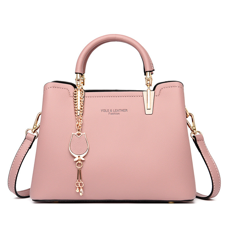 Women's Metal Letter PU Small Square Messenger Bag – Street Trend Shoulder Bag