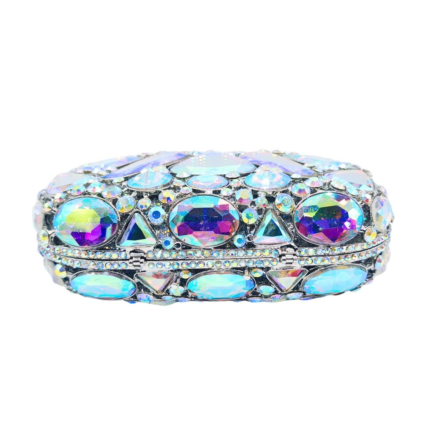 Glass Diamond Encrusted Evening Clutch Bag – Women's Luxury Party Purse