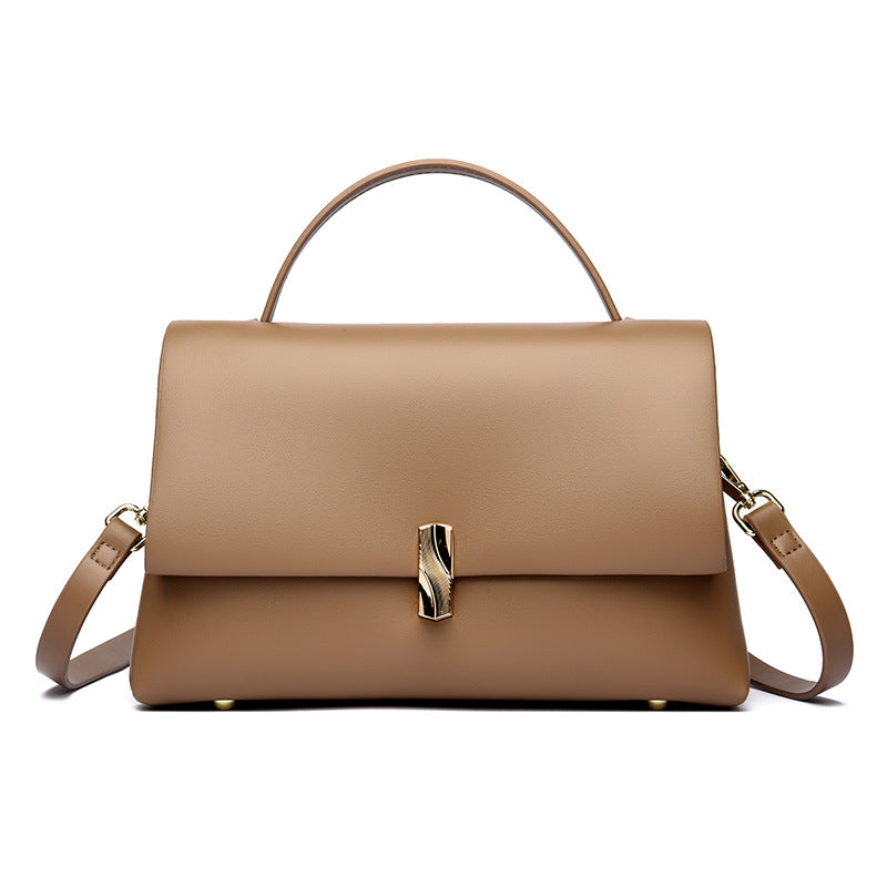 Women's Premium Gold Bar Lock Tote Bag – Luxury Statement Handbag