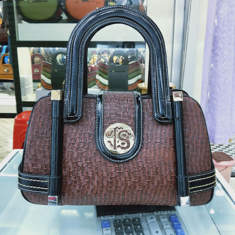 Women's Large Capacity PU Shoulder Bag – Stitching Detail Fashion Handbag