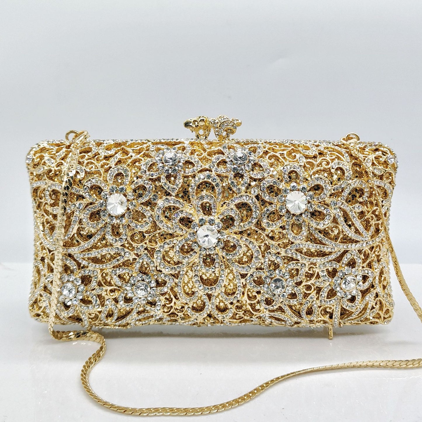 Full-Strass Diamond-Inlaid Evening Clutch – Women's Luxury Banquet Bag