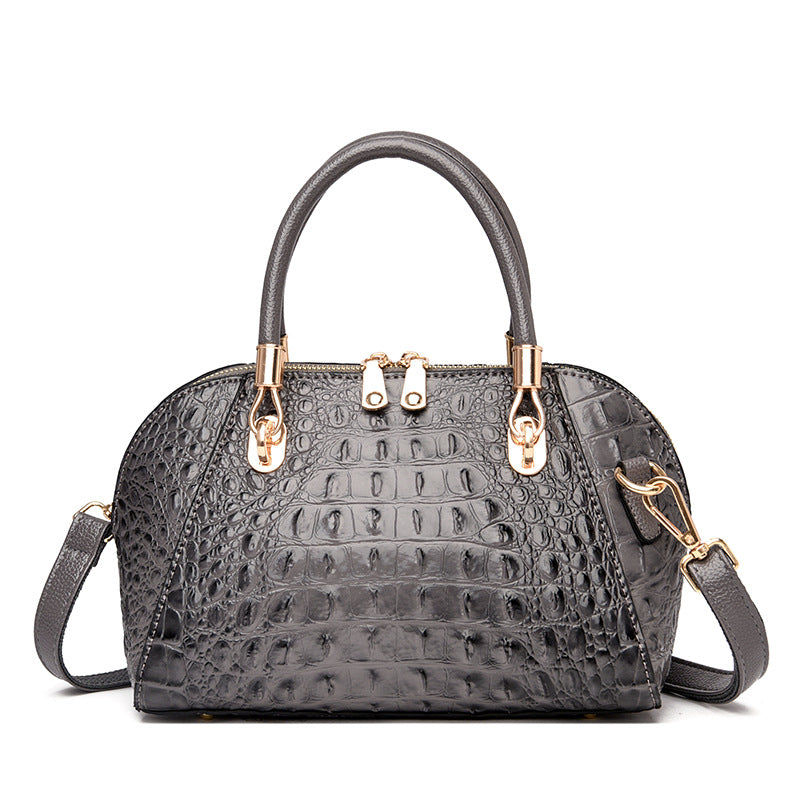 Women's PU Shell Shoulder Bag – Medium Soft Leather Messenger Handbag in 6 Colours