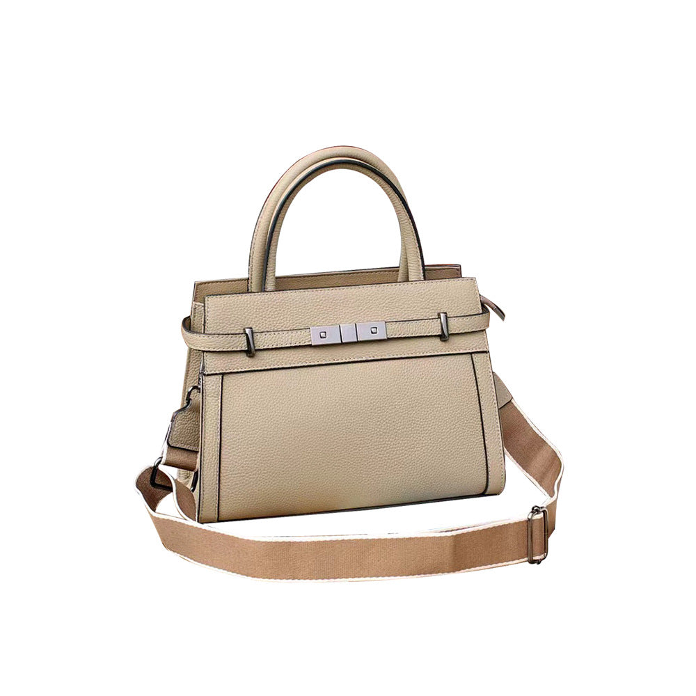 Women's High-Grade Genuine Leather Small Square Shoulder Bag – All-Match Handbag