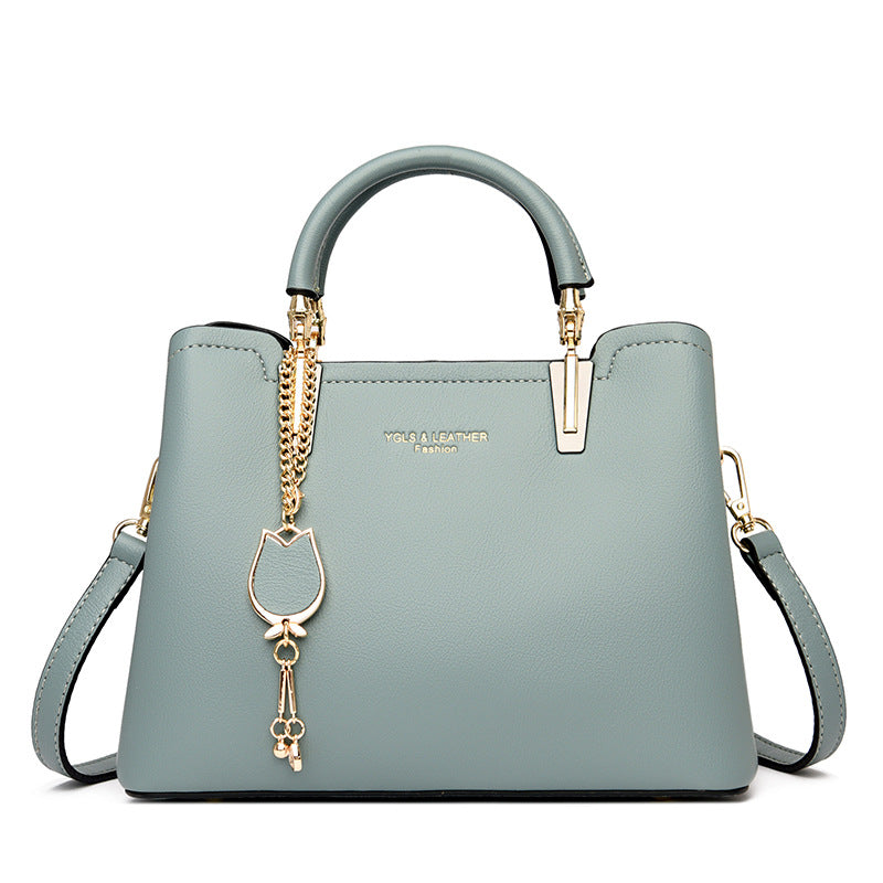 Women's Metal Letter PU Small Square Messenger Bag – Street Trend Shoulder Bag