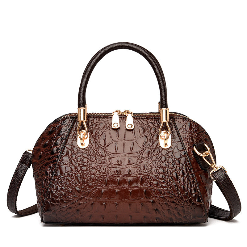 Women's PU Shell Shoulder Bag – Medium Soft Leather Messenger Handbag in 6 Colours