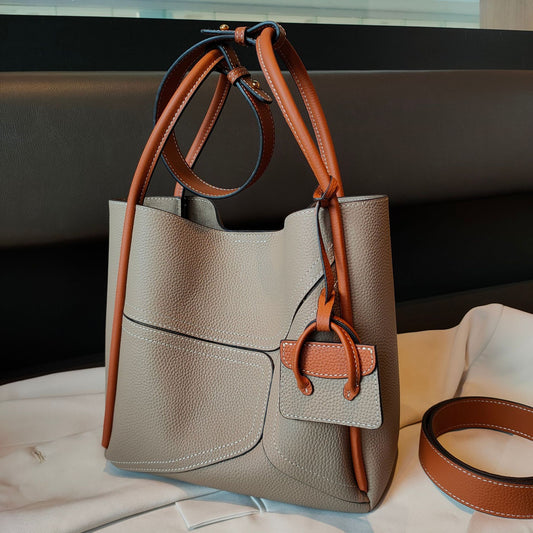 Women's Contrast Colour Basket Underarm Bag – Shoulder & Crossbody Handbag
