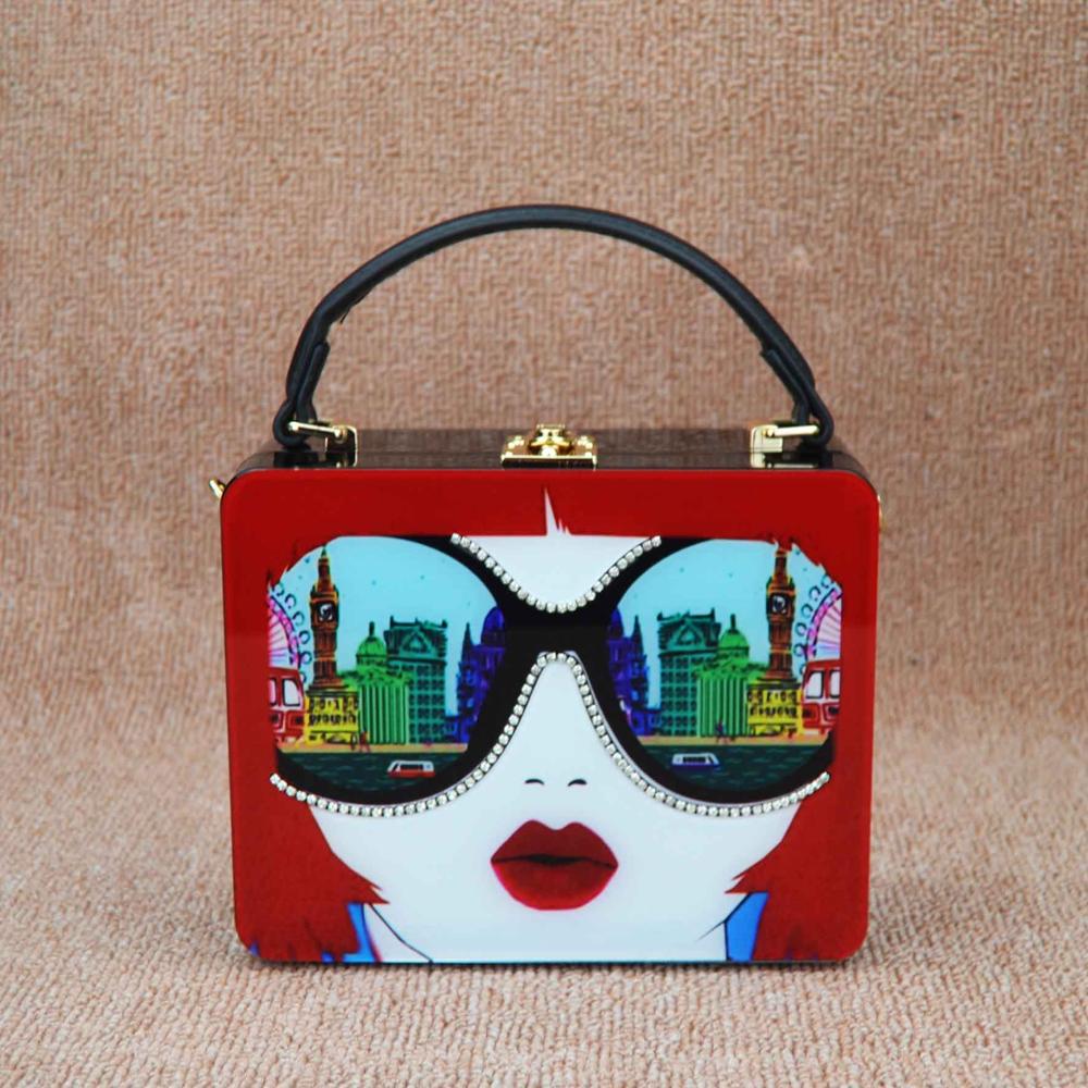 Women's Geometric PU Messenger Bag – Lock Closure Small Crossbody Bag
