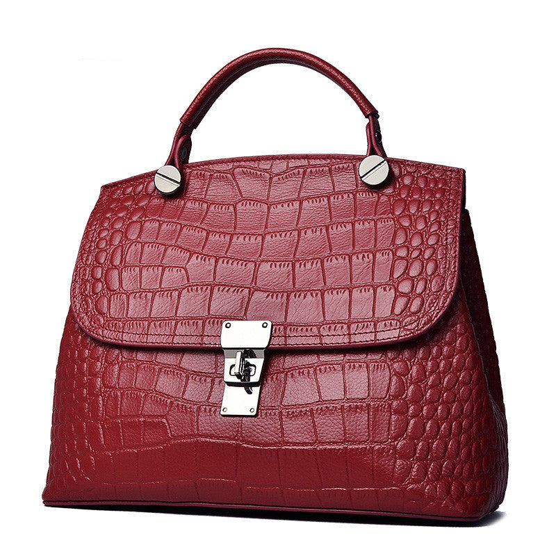 Women's First Layer Cattlehide Leather Fashion Handbag – Premium Genuine Leather Bag