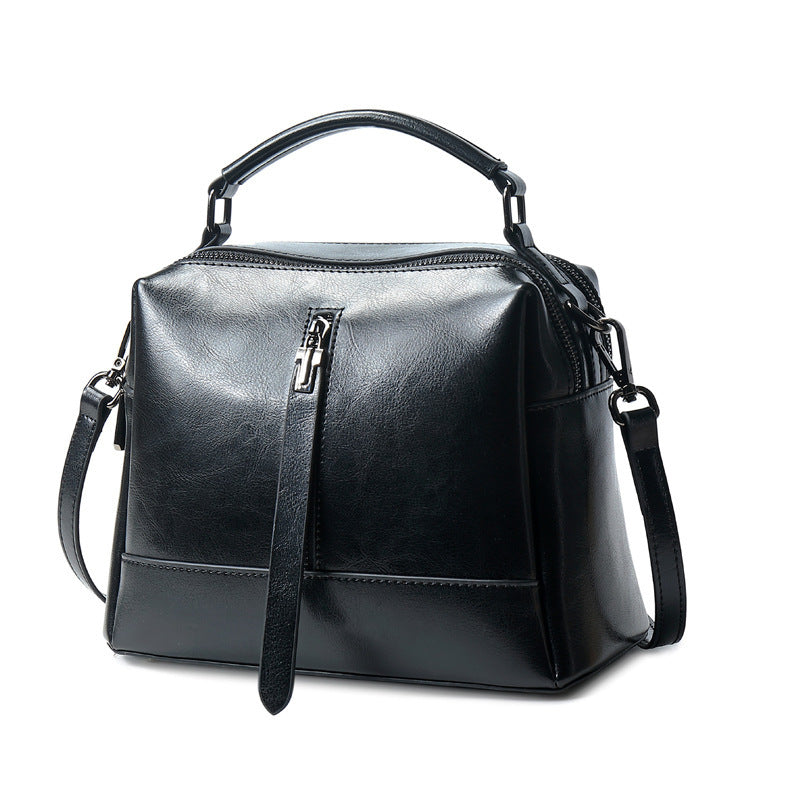 Women's Vintage Cowhide Single Shoulder Messenger Bag – Retro Genuine Leather Crossbody