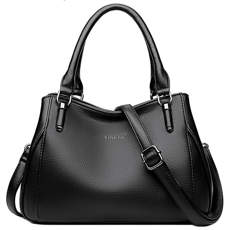 Women's Casual PU Shell Crossbody Bag – Soft Shoulder Bag with Car Stitch Detail