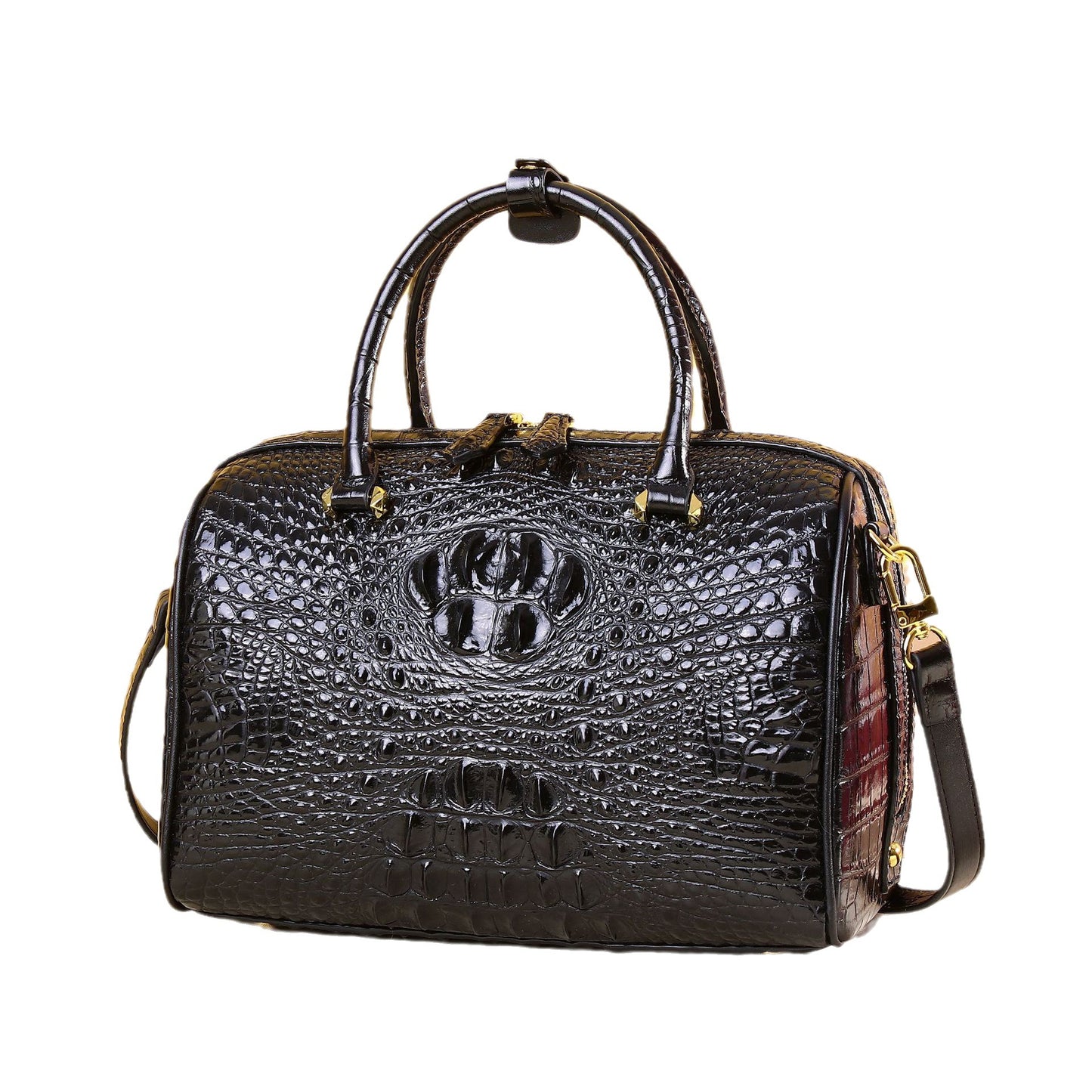 Women's Classic Pillow Crossbody Bag – Round Structured Shoulder Bag