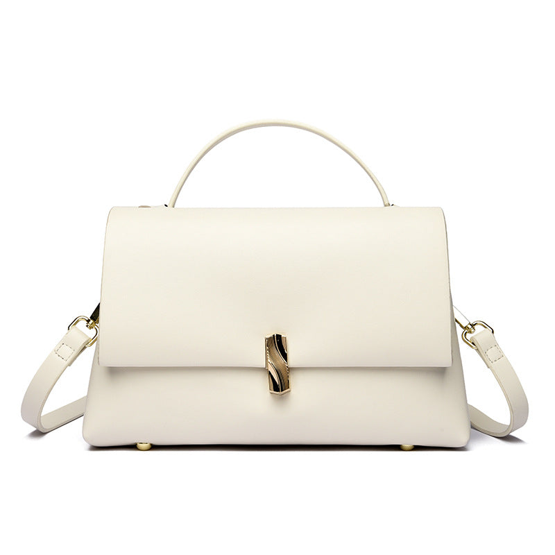 Women's Premium Gold Bar Lock Tote Bag – Luxury Statement Handbag