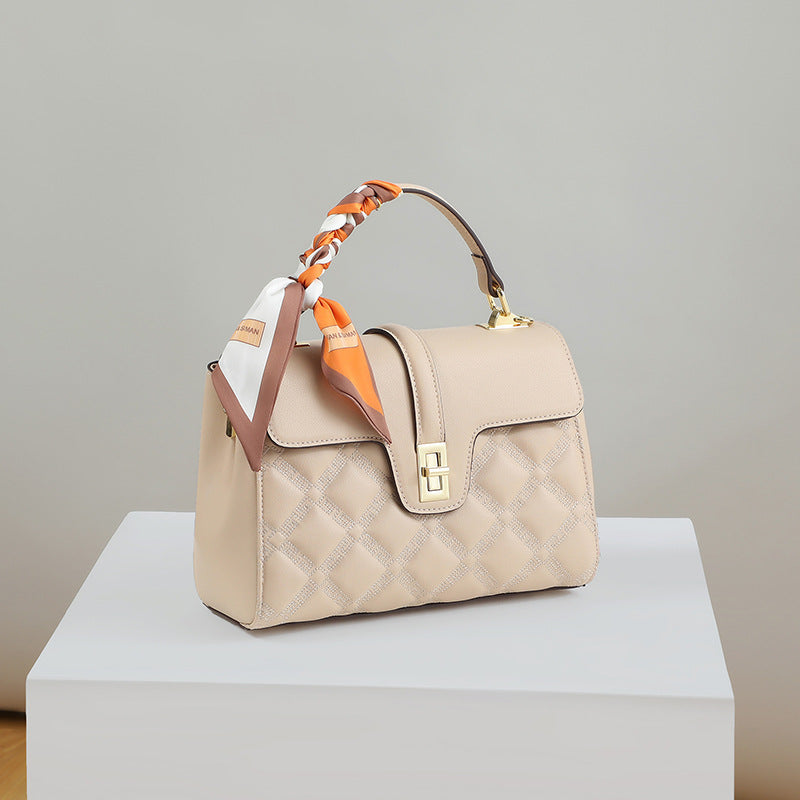 Women's High-End Textured Large Capacity Tote Bag – Cowhide & Leather Crossbody
