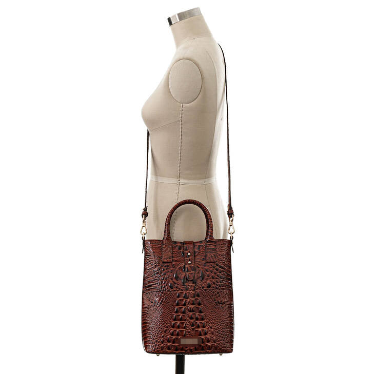 Women's Retro Multi-Colour Crocodile Pattern Shoulder Bag – Textured Vintage Handbag