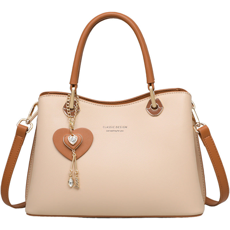 Women's Genuine Leather Multi-functional Tote & Crossbody Bag – Contrast Colour Streetwear