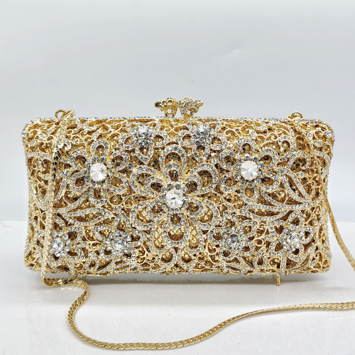 Full-Strass Diamond-Inlaid Evening Clutch – Women's Luxury Banquet Bag