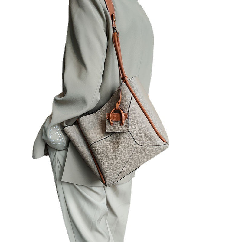 Women's Contrast Colour Basket Underarm Bag – Shoulder & Crossbody Handbag